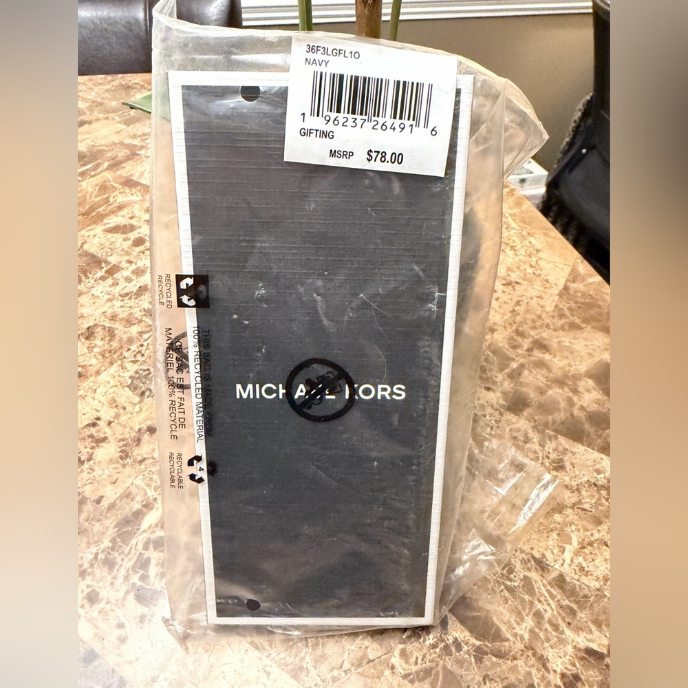 Michael Kors Navy AirTag Covers